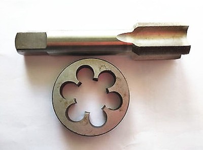 New1pc   Machine 1 1/16-8 UN Plug Tap and 1pc 1 1/16-8 UN Die Threading Tool *qq