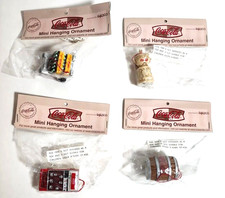 Coca-Cola Collectibles Mini Hanging Ornaments lot of 4