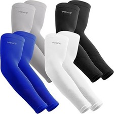 4 Pairs Arm Sleeves for Men Women  UPF 50 Cooling UV Sun Protection  Sports...
