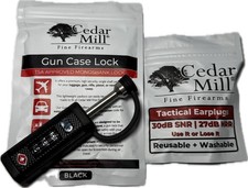 Cedar Mill TSA Gun Case Monoshank Lock Pistols & Rifles Firearm Protection-Black
