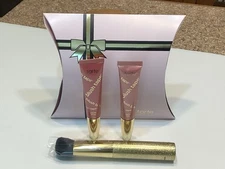 TARTE 3pc Gift Set, Blush Tape ~ Satin Buffed Rose & Pink W/ Brush NEW