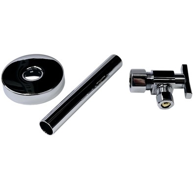 Delta DT022203 Angle Supply Stop Valve w/Dial Handle Less Supply Line - Chrome