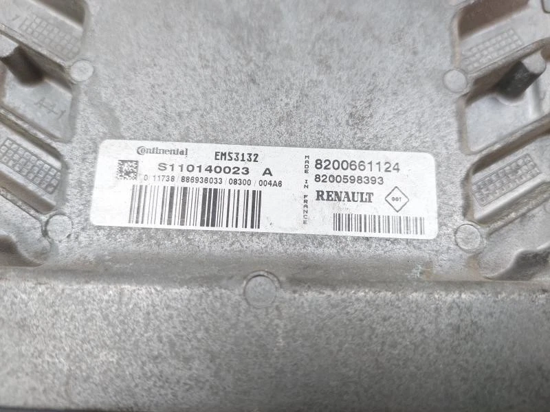 8200661124 CENTRALINA MOTORE ECU DACIA LOGAN (L90) 1.6 B 8V MAN 5M 87CV 2008 5P  - Immagine 4 di 4