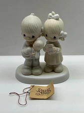 Precious Moments Figurine E-4724 “Rejoicing With You” 1980 with Box
