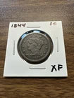 Photo of a 1844-P Large Cent from an eBay listing that sold on Jul 19, 2026