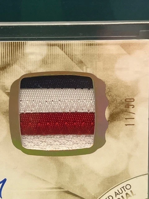 2023-24 UPPER DECK SP AUTHENTIC - NICK SUZUKI LIMITED AUTO MATERIAL PATCH 11/50 - Image 3 of 4