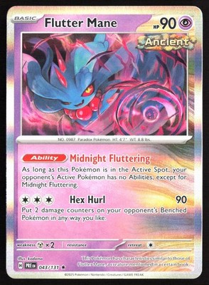 Pokemon TCG - Flutter Mane Holo SV: Prismatic Evolutions 043/131 NM