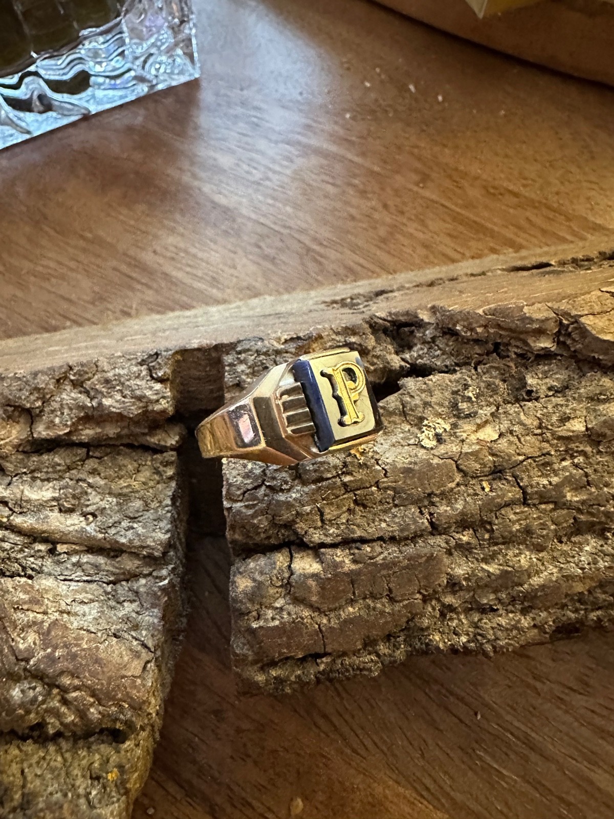 Vintage Statement Real 10K Solid Yellow Gold Init… - image 8