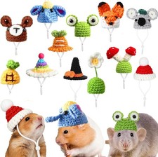 12 Pcs Hamster Hats Mini Party for Small Animals, Cute Small, Style 1