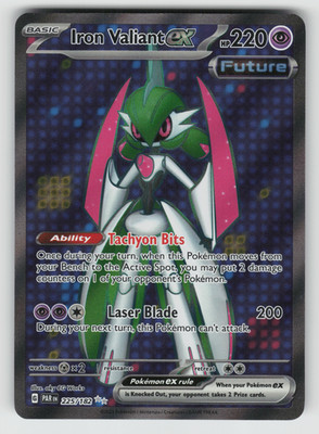 Iron Valiant ex Pokemon Paradox Rift 225/182 Full Art Ultra Rare NM