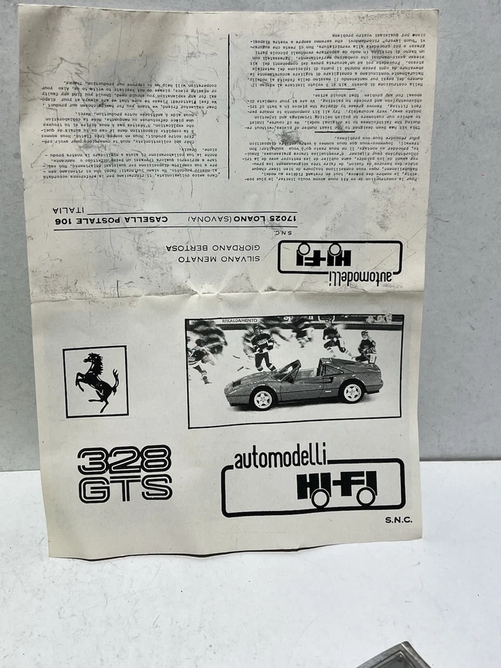 Kit Metal 1/43 Automodelli HI-FI 72a Ferrari 328 GTS - Photo 3/4