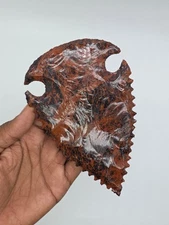 Mahogany Obsidian Crystal Arrowhead 6x4” | Handmade Natural Stone Gemstone Decor