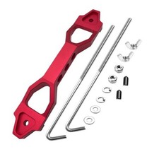 Heavy Duty Battery Hold Down Sets,With Billet Aluminum 10 inch bolts Red