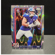 Topps Chrome Cam Skattebo Wave Parallel Rookie RC #44 Giants Football Card