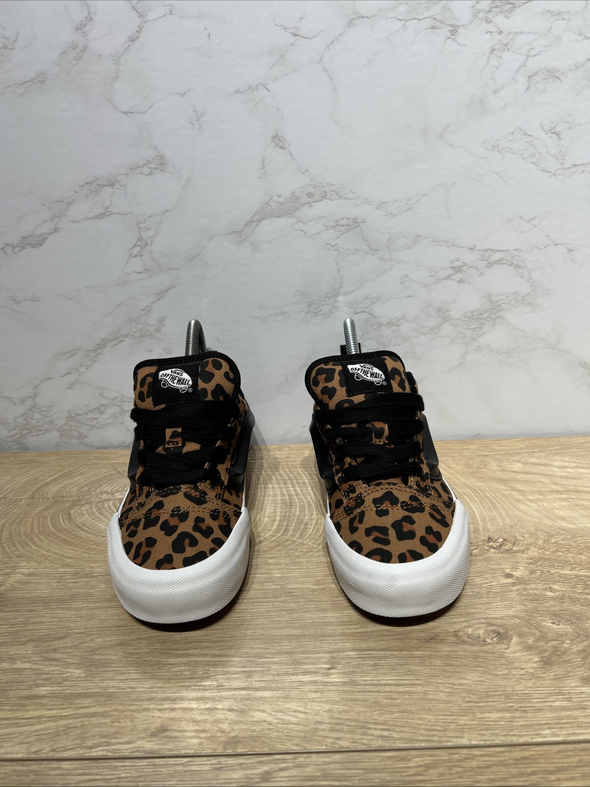 Vans Knu Skool Skate Sneakers Big Kid Leopard Print Black 1496272 Sz 3.5 New thumbnail 9