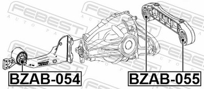 FEBEST Lagerung, Differential Hinten Rechts Links für MERCEDES-BENZ Vito / 