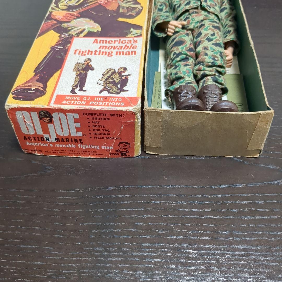 レア物　60年代　GIJOE（GIジョー）アクションマリーン　当時物　オリジナル GI Joe Hasbro the '60s Action Marine Figure Vintage Rare with