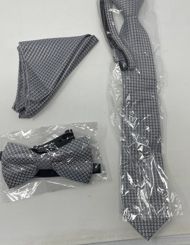 Boys Size 12 Black Formal Suit Set Marvelous Kids Style G2800 Slim Fit Polyester - Picture 10 of 22