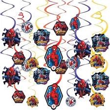 Spider-Man™ Webbed Wonder Swirl Value Pack - Set of 12 - Ultimate Party Decor...