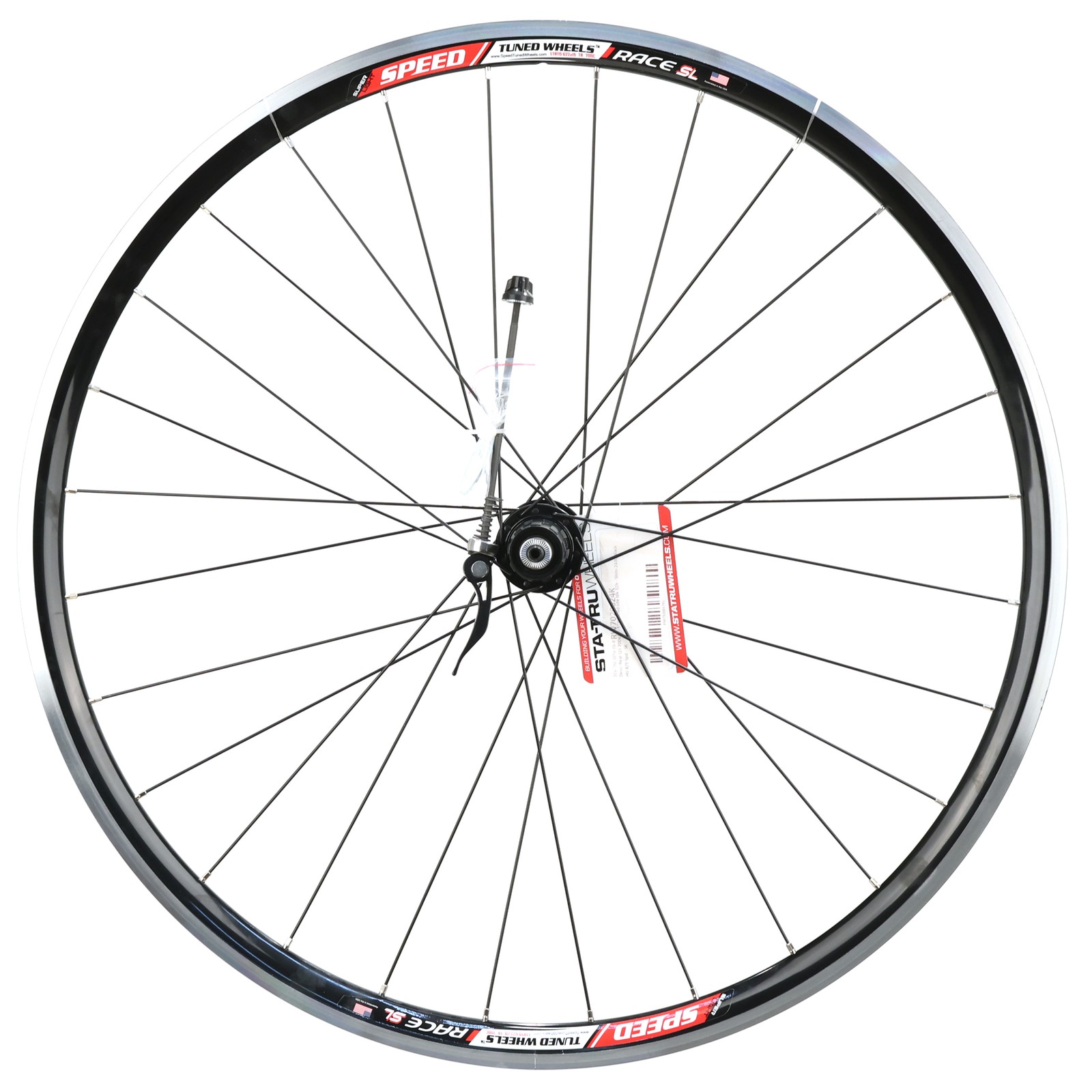 Sta-Tru 700c QR Rear Wheel, Shimano HG 8/9/10-Speed, Double-Wall, Rim Brake