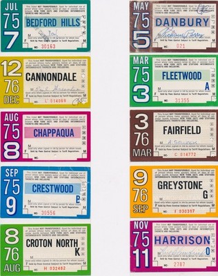 Penn Central Railroad Monatspendler 70er Jahre verschiedene Daten 24 Ziele