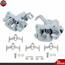 2PCS Rear Left & Right Brake Calipers w/ Bracket for Honda Civic Acura Integra