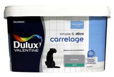 Peinture Rénovation Carrelage DULUX VALENTINE "Gris City" 2L