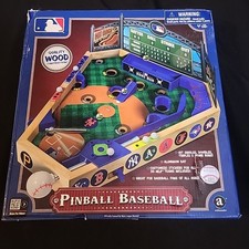 MLB Official Quality Wooden Pinball Baseball Game 14 x 12 x 8 inches Open Box ..
