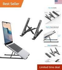 Portable Laptop Stand, Laptop Stand for Desk Ergonomic 7-Levels Angles Adjust...