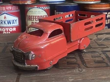 1940s Pressed Steel Wyandotte Marx Toy Stakebed Truck Antique Original Old Car 