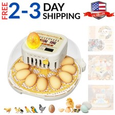 Egg Incubators for Hatching Eggs,12 Egg Incubator with Auto Egg Turning Humid...