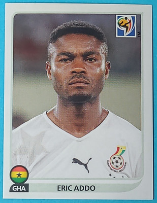 Panini Fußball WM 2010 WC 10 Sticker Nr. 320 Eric Addo Ghana GHA