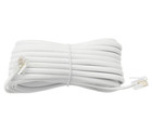 New 10m RJ11 Straight White 4-CORE ADSL Phone Telephone Cable Cord 1541