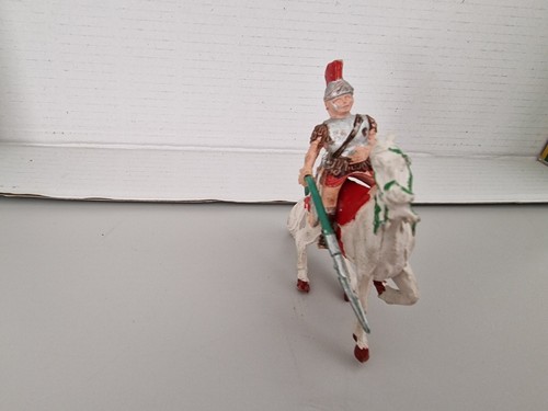 VERY RARE ROMAN RUBBER GLADIATOR SERIES GLADIATORS LAFREDO 54MM SPAIN 1950S - Picture 4 of 6