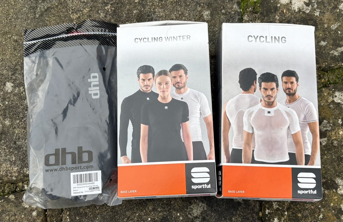 dhb Neoprene Gloves and Sportful Baselayers UK