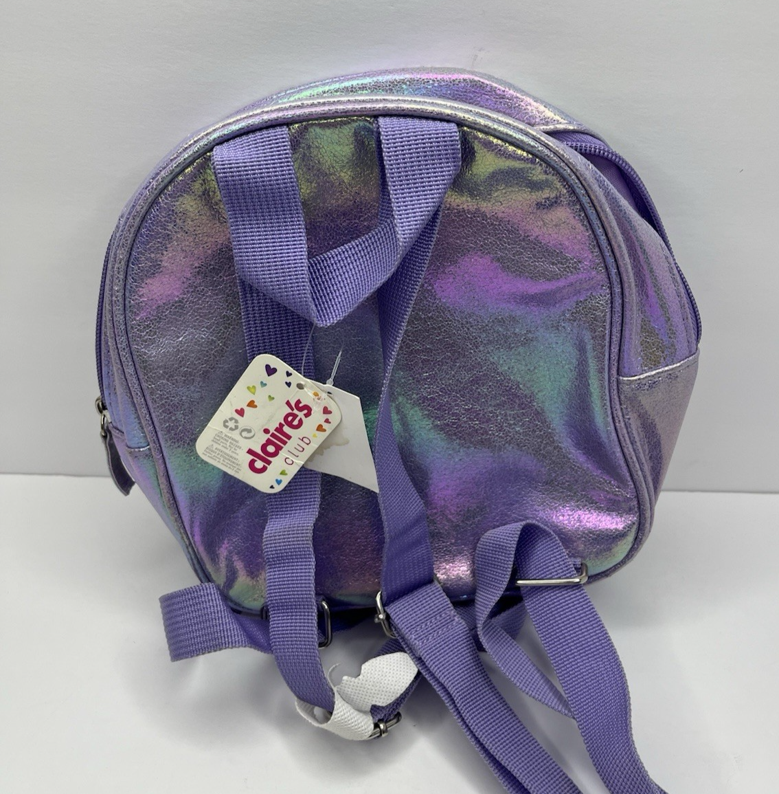 claire's mini unicorn backpack Claire's Club Iridescent Mini Unicorn Backpack 87502-1 Purple NWT