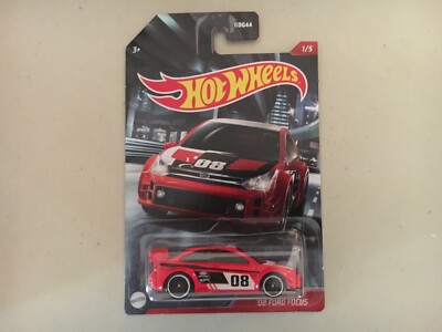 Hot Wheels 08 Ford Focus Cult Racers GRP18 Long Card 1:64 Scale Die Cast New