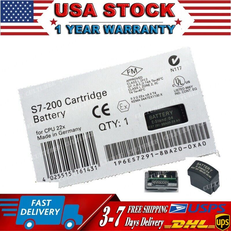 Siemens S7-220 6ES7 291-8BA20-0XA0 Battery New One 6ES7291-8BA20