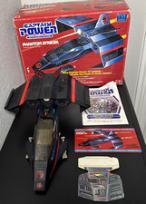 1987 Vintage Mattel Captain Power PHANTOM STRIKER w/box, Battle Guide, Mntr File