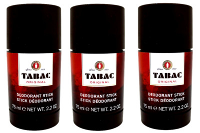 TABAC ORIGINAL Deodorant Stick Deo Stick mit dem maskulin-herben Duft 3x 75ml