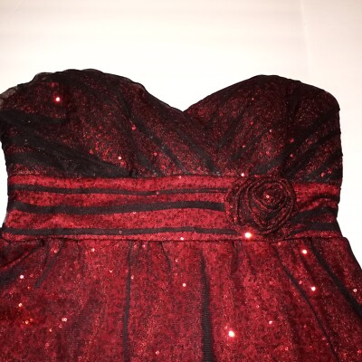 city studio homecoming dresses City Studio Pink Sequin Bodice Tiered Satin Fit & Flare Homecoming Dress Corset