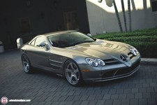 Cars Mercedes Benz Slr Mclaren Hre Wheels Desk Mat Stitched