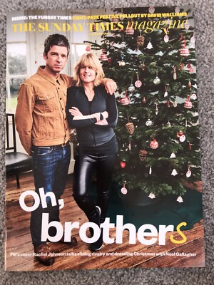 NOEL GALLAGHER OASIS RACHEL JOHNSON SUNDAY TIMES MAGAZINE DEC 2019