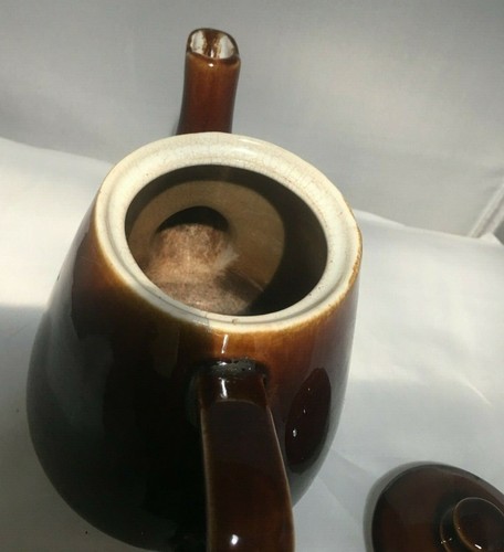 Vintage Stoneware Faiencerie de Thulin Belgium Tellurite Cafetiere - Picture 11 of 12