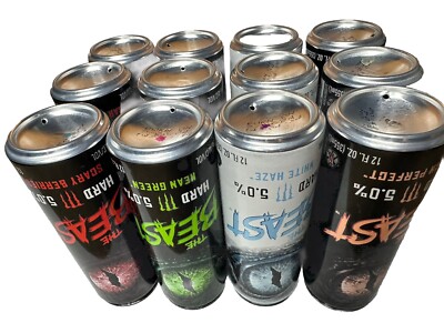 Monster The Beast Rare Collectible Eye Hard 5.0- 12 Empty Cans