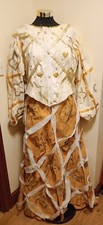 Elizabethan Jacobean Decorated Jacket & Skirt Fancy Dress Costume Size M