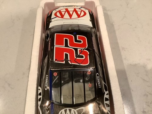 AJ ALLMENDINGER AUTOGRAPHED 2012 DODGE CHARGER AAA BRUSHED METAL DIECAST & CARD - Picture 11 of 14
