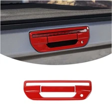 Tailgate Door Handle Panel Cover Trim for Jeep Gladiator JT 2020+Red Accessories