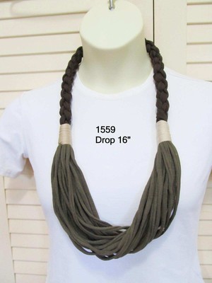 UNIQUE Infinity Necklace F1559 Earthtones - GREAT Gift!