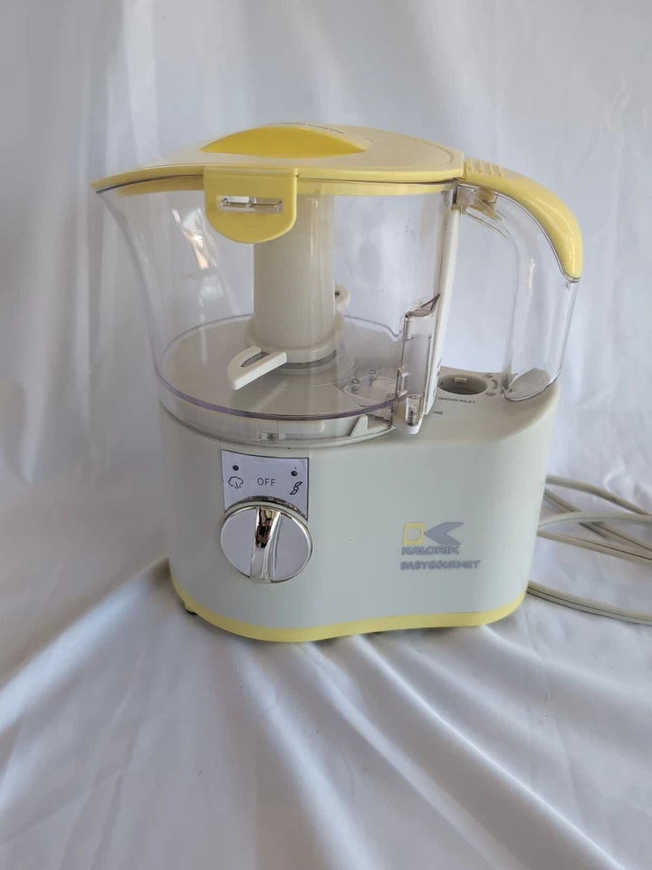 Picadora/fabricante de alimentos para bebés Kalorik, blanca/amarilla, 2 tazas Foto 2 de 4